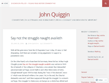 Tablet Screenshot of johnquiggin.com